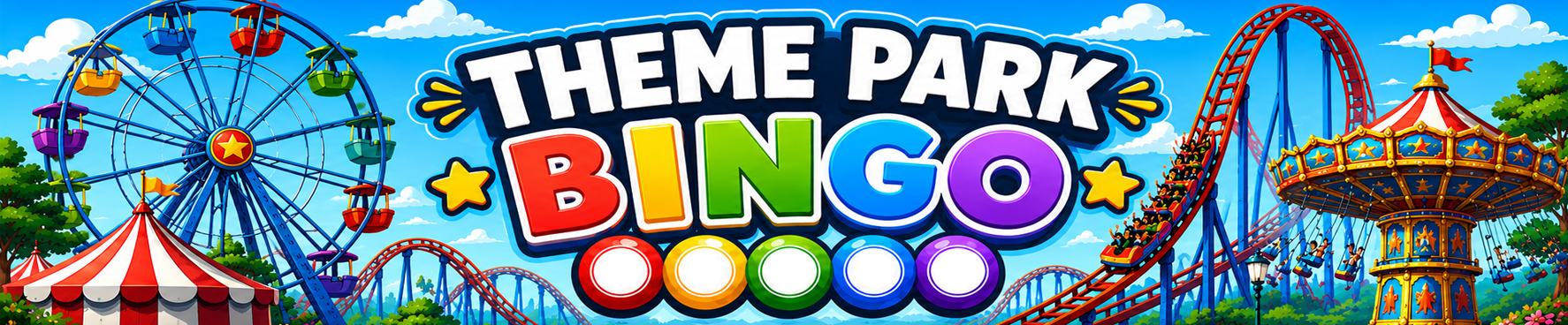 Theme Park Bingo - Fun Games to Play While Waiting in Line